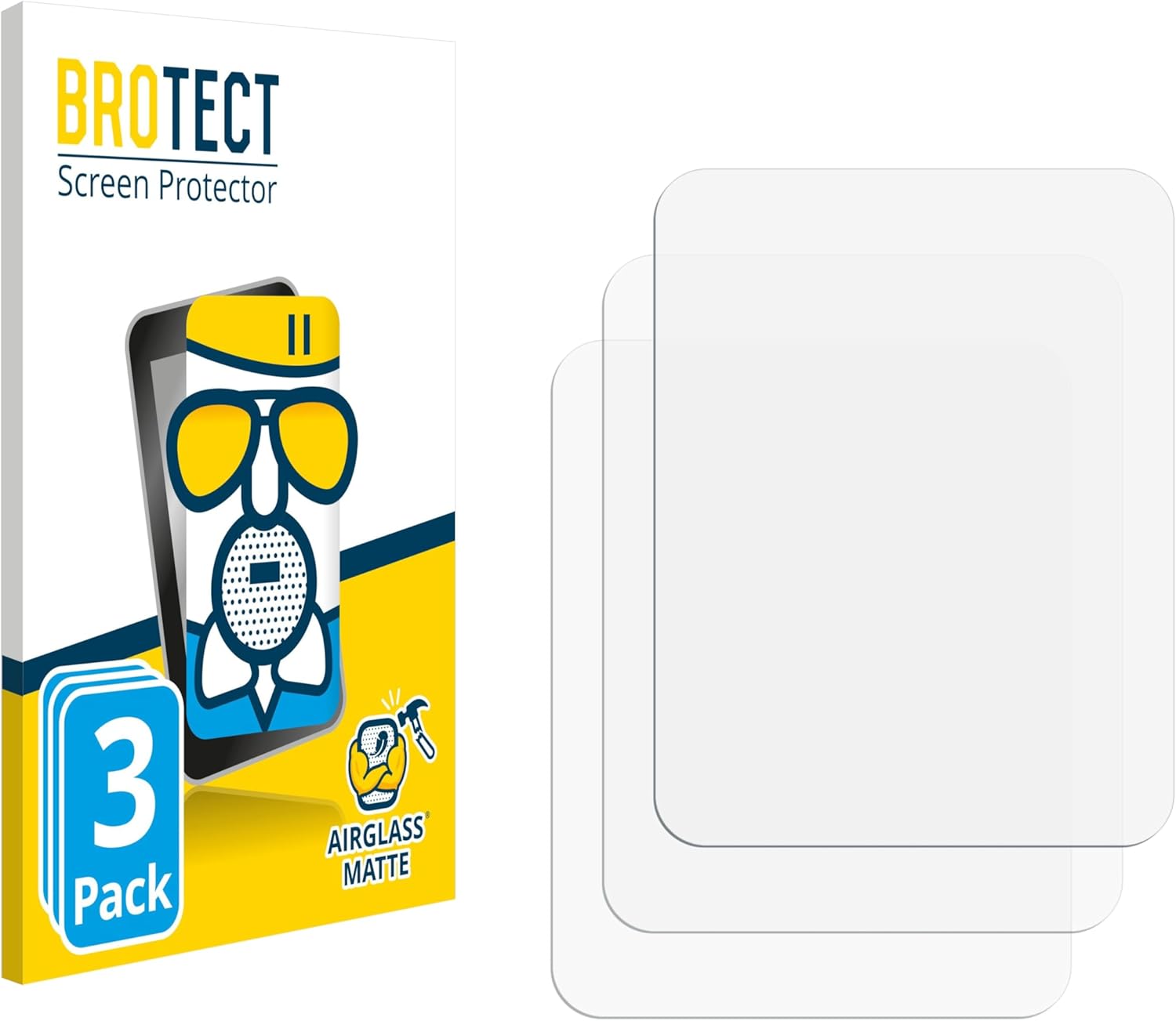 brotect Anti-Glare Glass Screen Protector Matte Compatible with Zettle by Paypal Reader (3 Pack) - Anti-Scratch 9H Protection Film