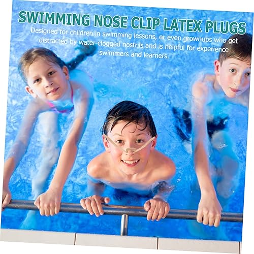 Miniatura 7 de Clip de nariz para natación, tapones para la nariz, clips de nariz con cuerda elástica para hombres y mujeres, almohadillas elásticas para la nariz,
