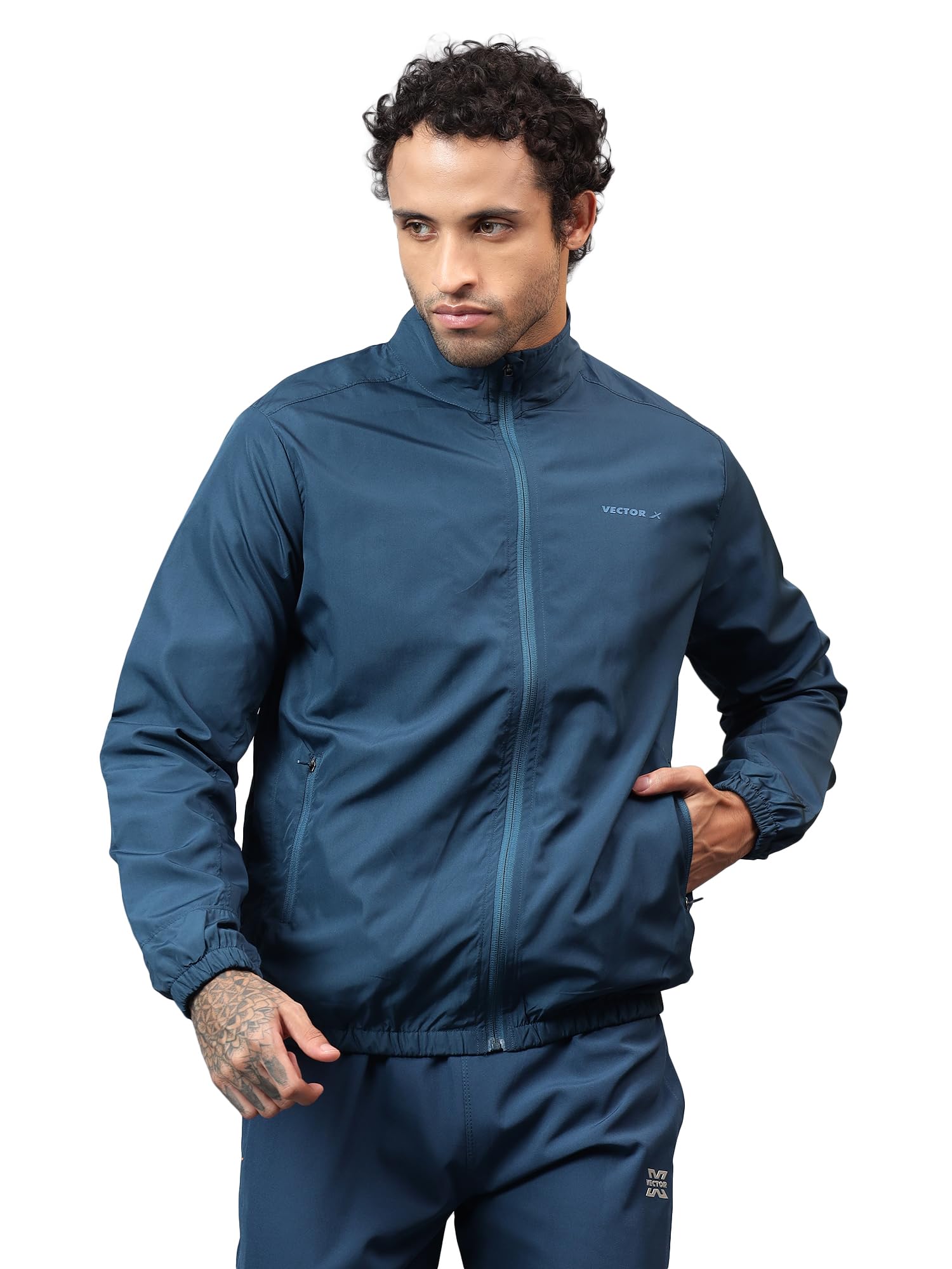 Winter Wear Mens Solid Full Sleeves Jacket With Full Zipper Suit with Pockets Turtleneck for Running|Fitness Workout| Yoga & Training-image-19