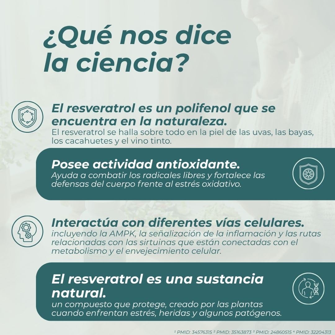 Naturecan Resveratrol y Romero - 500 mg - 60 cápsulas - Suplemento dietético - Fabricado en Europa