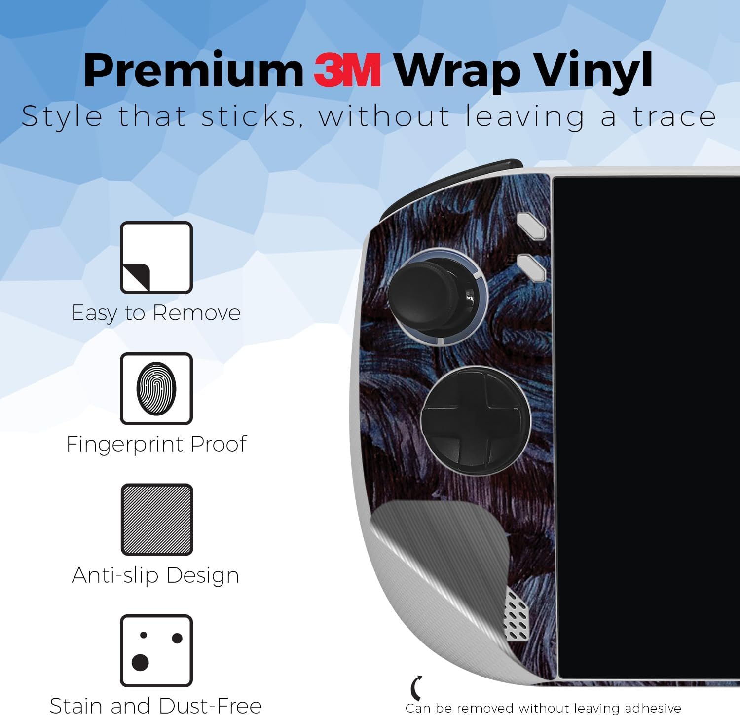 Glossy Glitter Gaming Skin Compatible with Lenovo Legion Go S (2025) - Angry Ripple - Premium 3M Vinyl Protective Wrap Decal Cover - Easy to Apply | Crafted in The USA by MightySkins