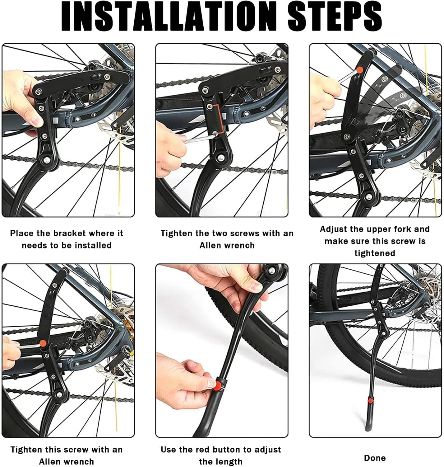 Béquille Latérale En Aluminium Pour Giant Talon 29er 2 2018 – Hauteur Réglable, Antidérapante, Facile à Installer