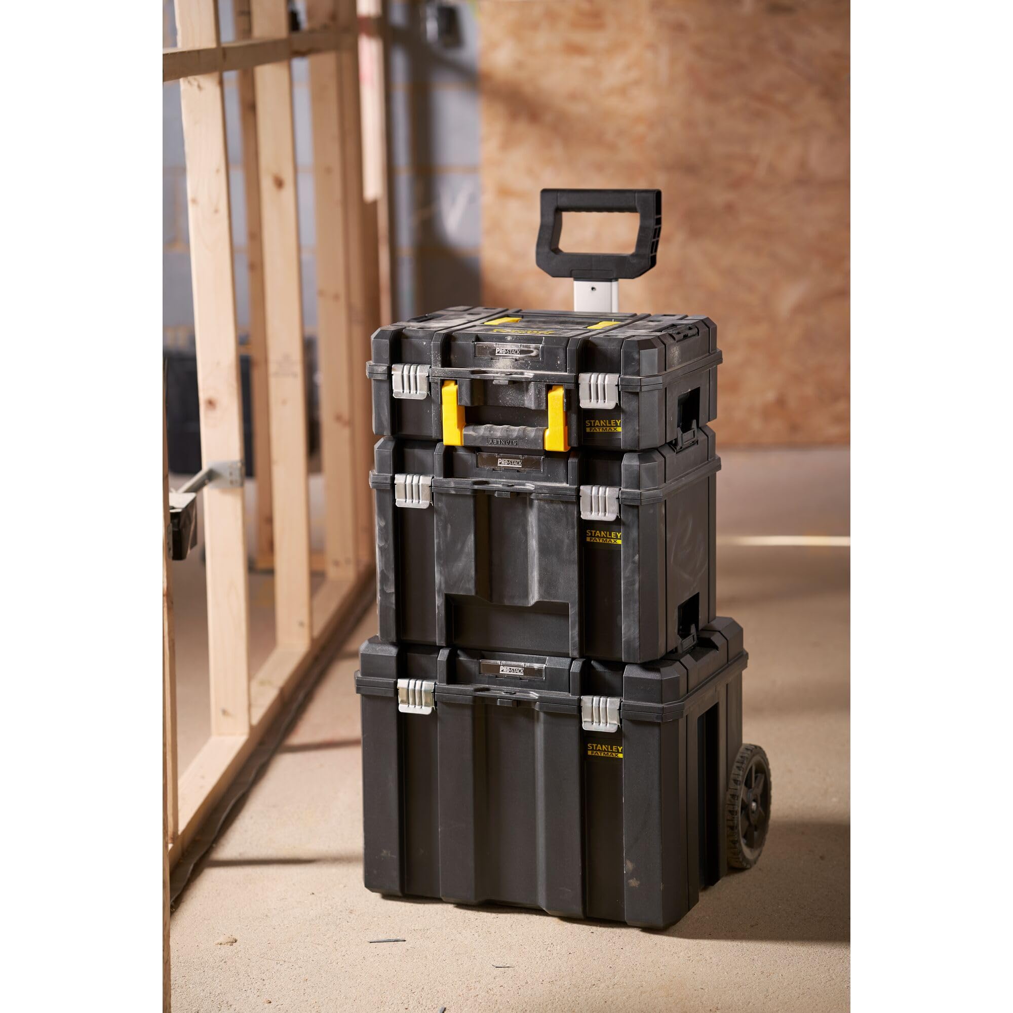 STANLEY Torre PRO-STACK 3 piezas: FMST1-71966 (sin espuma) + FMST1-71971 + FMST1-75753 pour pros et bricoleurs, idéal pour assemblage résistant, norme technique