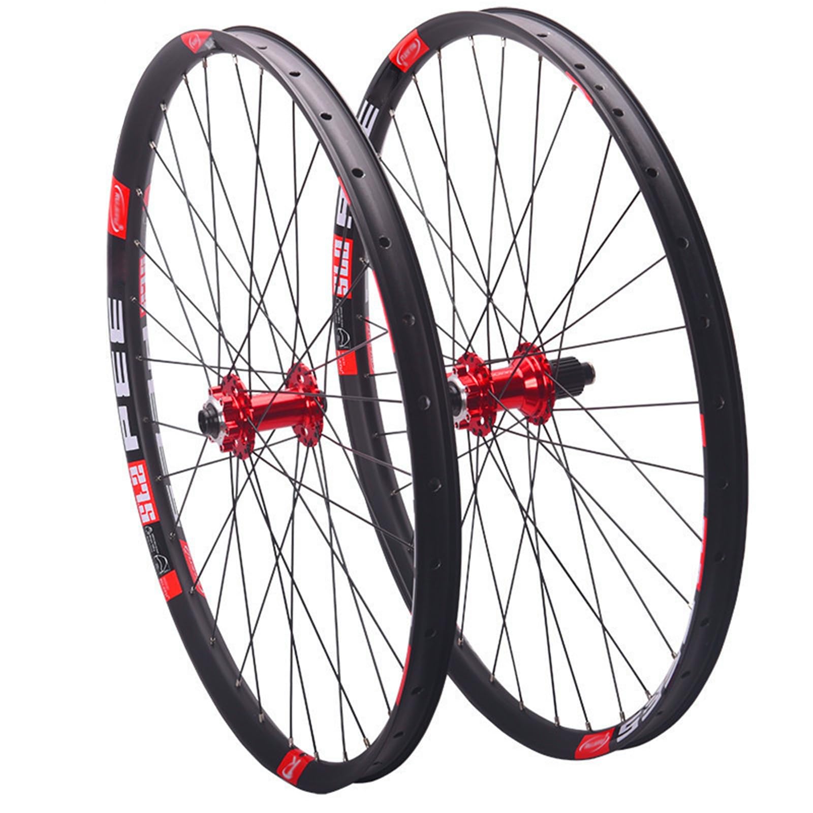 Zestaw kół do rowerów górskich 26"/27,5"/29", oś przelotowa, przednie i tylne koła, hamulec tarczowy, obręcz ze stopu aluminium, 32 otwory, 8, 9, 10, 11 i 12 V