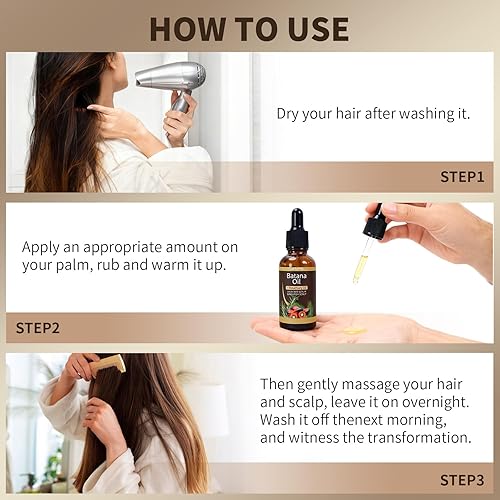 Miniatura 6 de Batana & Romero Aceite para el crecimiento del cabello, 2 onzas, tratamiento y fortalecimiento del cuero cabelludo para el crecimiento y la pérdida,