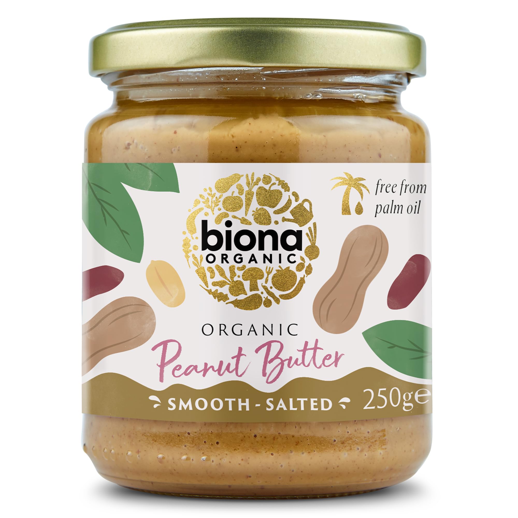 Biona Organic Smooth Peanut Butter, 250g