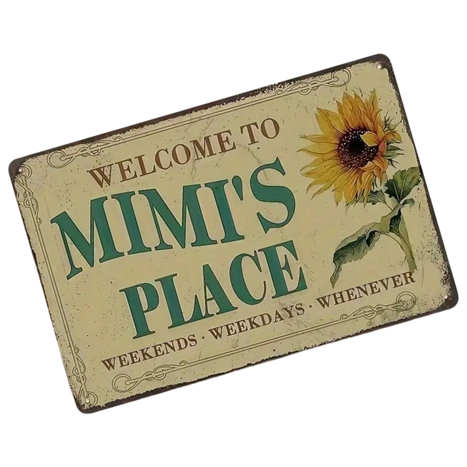 Hzbb A Decorative Metal Tin Sign Retro Bathroom Theme Wall Rt For Farmhouse Garden Ornamentation