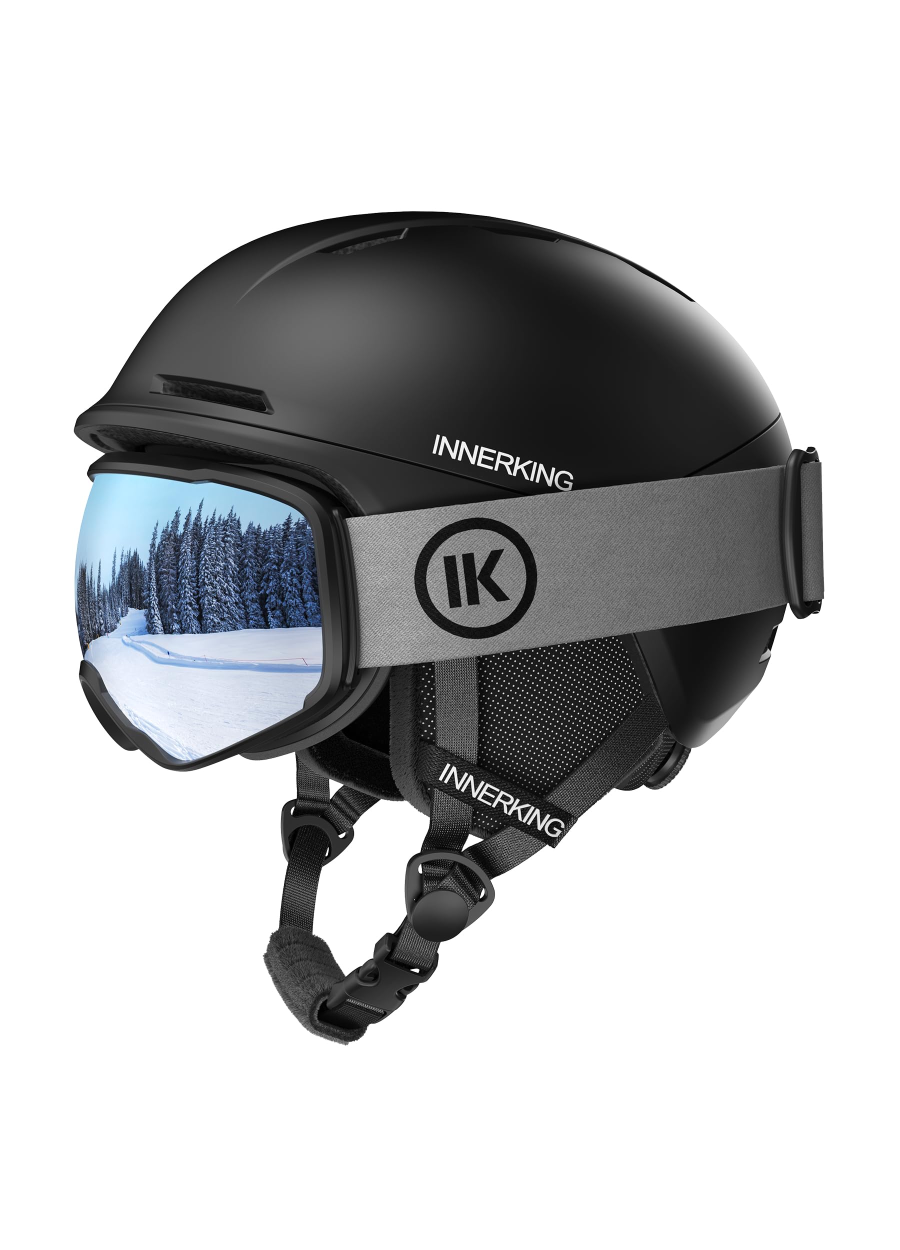 Amazon | InnerKing スキー/スノボ ヘルメット＋ゴーグル 2点セット