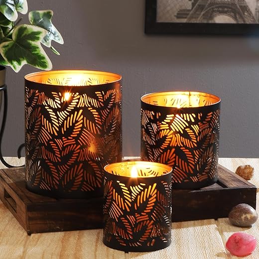 MARRAKESCH Ulama 14 cm Large Metal Oriental Tealight Holder