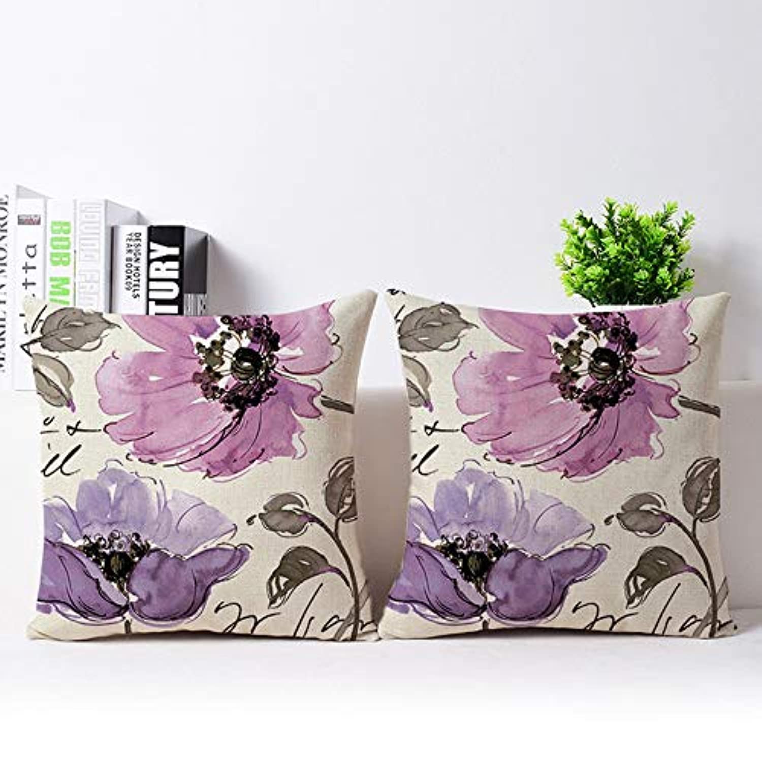 The Purple Tree Ethnic Printed Jute Cushion Covers (16X16 Inch, Pack of 2) - Diwali Cover Lr318, 220TC-image-41