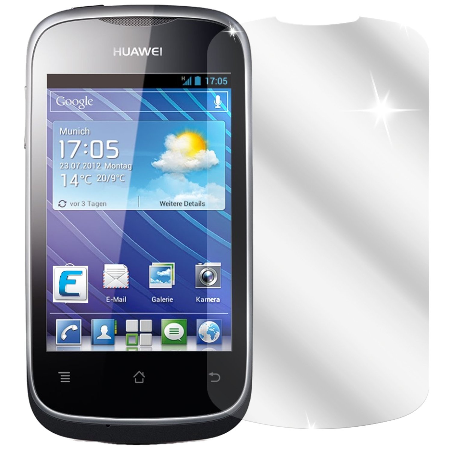 Dipos Pellicola Protettiva Per Huawei Ascend Y201 PRO (2 Pezzi) - Crystalclear HD - Made In Germany