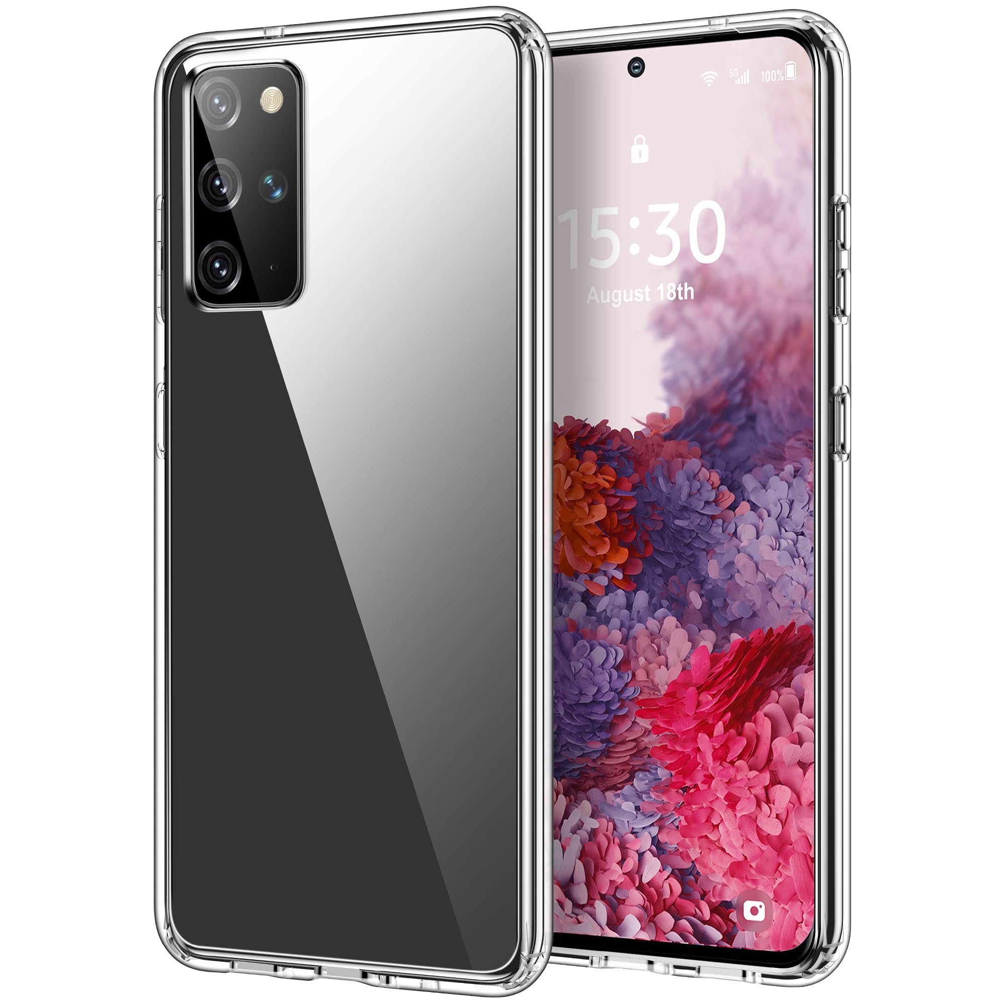 HOOMIL Case for Samsung Galaxy S20+ Plus 6.7-Inch, Non-Yellowing, Drop Protection, Anti-Scratch Transparent Hard Back Phone Cover - Crystal Clear Samsung Galaxy S20 Plus Clear