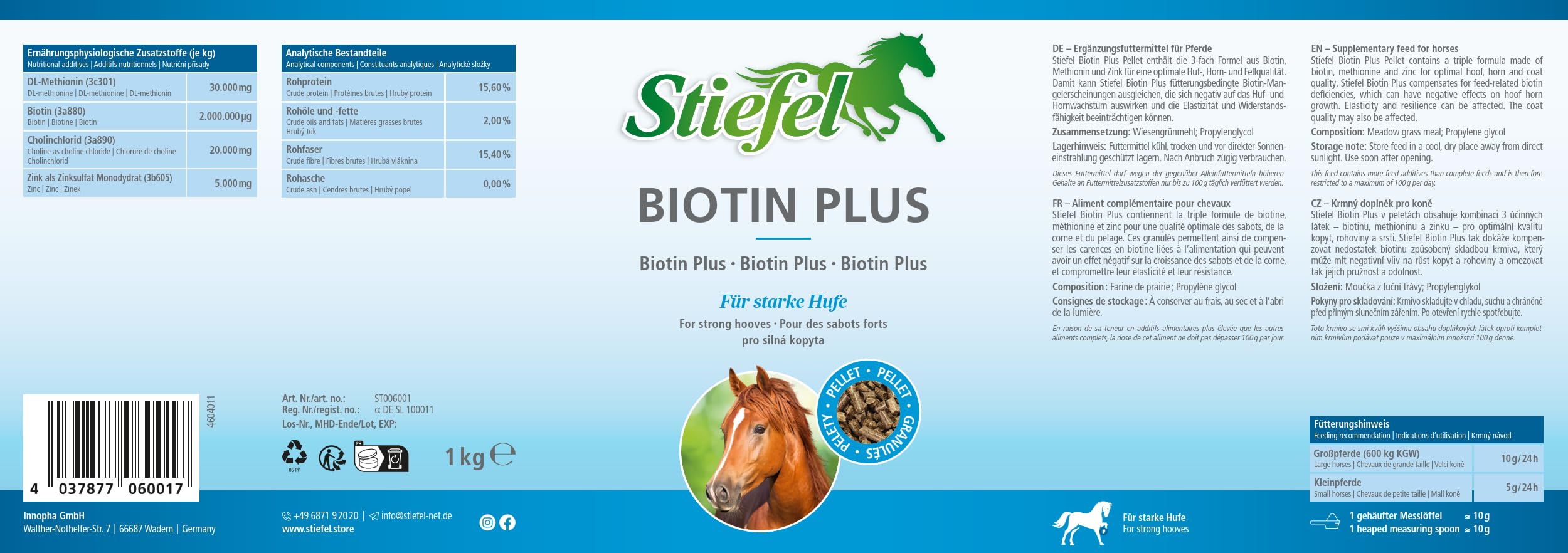 Stiefel Biotyna pellet, 1 kg