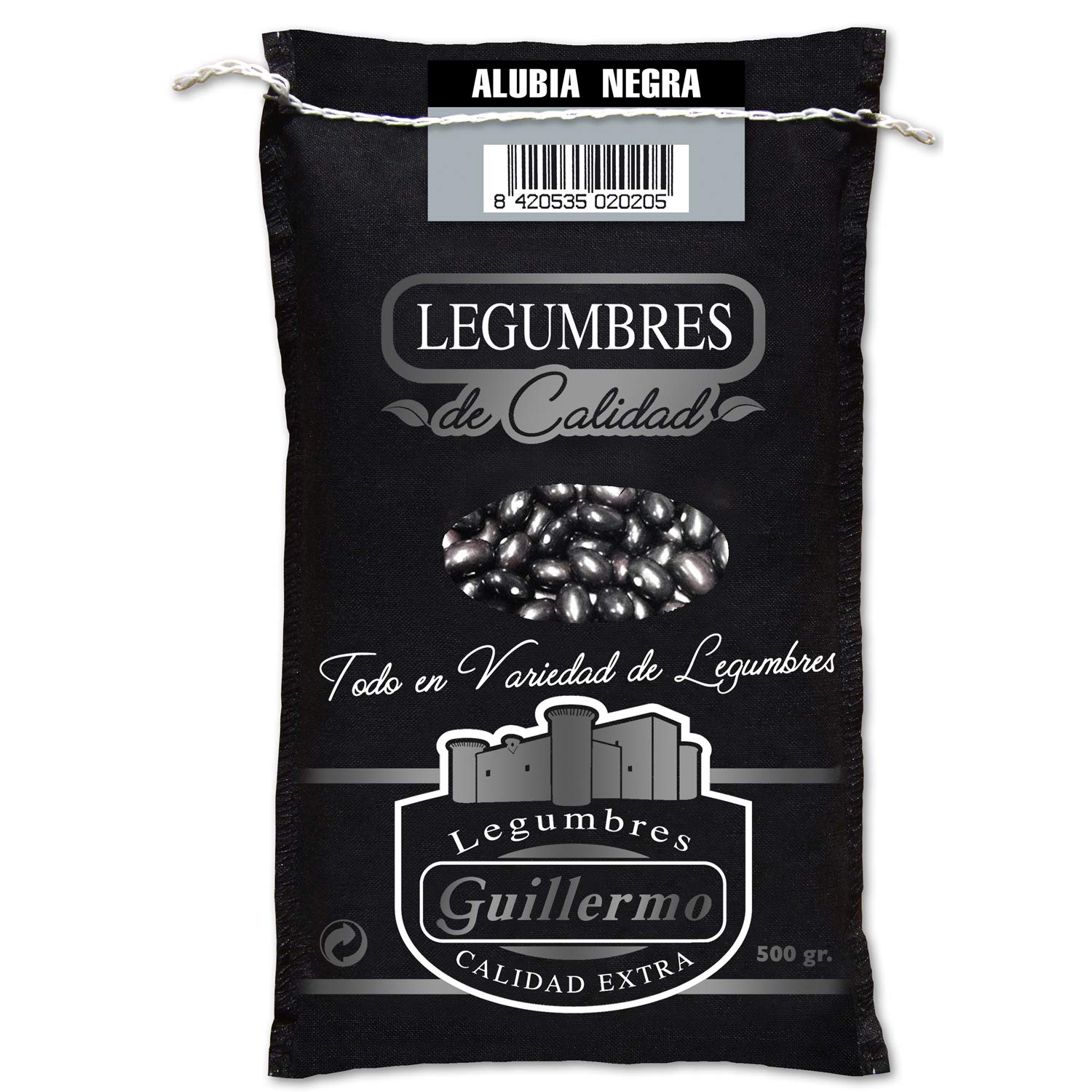 Alubia Negra Saco 500 g Calidad Extra Alto Contenido en Proteína Vegetal