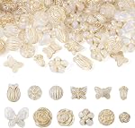 FASHEWELRY 200pcs Clear Acrylic Bear Beads Mixed Color Transparent Gummy Bear Spacer Beads Mini Cute Bear Loose Beads Bulk for Bracelet Necklace Earring Jewelry Making