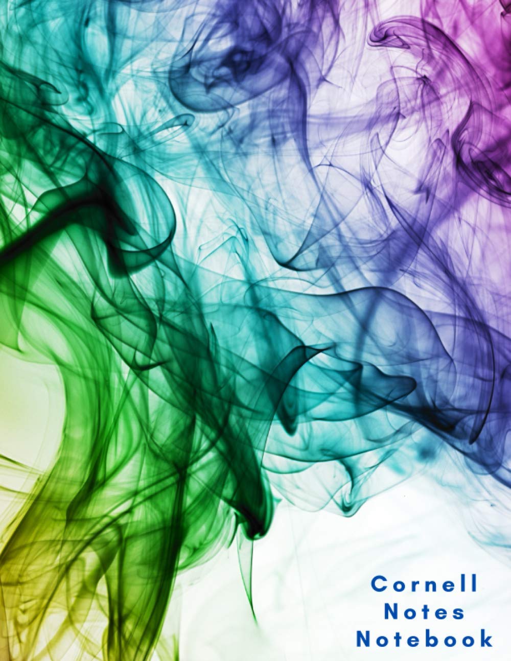 Cornell Notes Notebook: Cornell Note Taking System Notebook for students at School and university. College Ruled Composition Paper - Large 110 Pages ... - Colorful Rainbow Watercolor premium cover