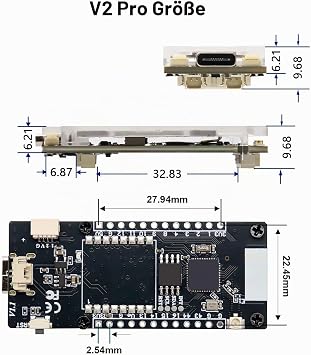 V2 Pro 307KH/S Bitcoin Miner Solo Lottery BTC Module V2 Mining Bitcoin with 1.9 Inch TFT Colour Screen ESP32-R8 Module with WiFi/BLE 5.0 More Chances of Winning Compatible with Miner