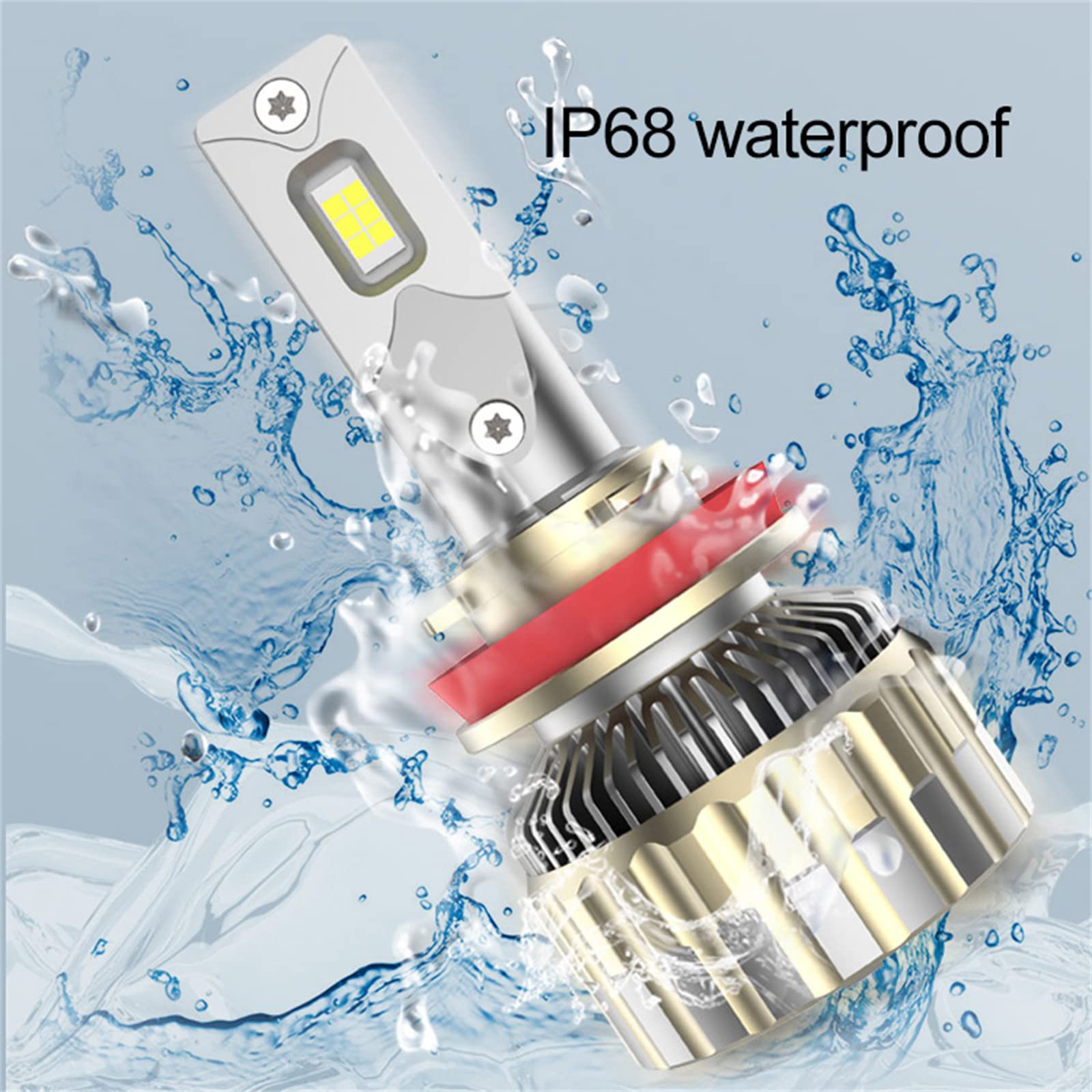 Bombillas LED De 130 W, 13000 Lm, Bombillas Halógenas De Repuesto De Brillo, Luces LED Blancas Frías De 6000 K, Plug And Play, IP68, Paquete De 2,H4