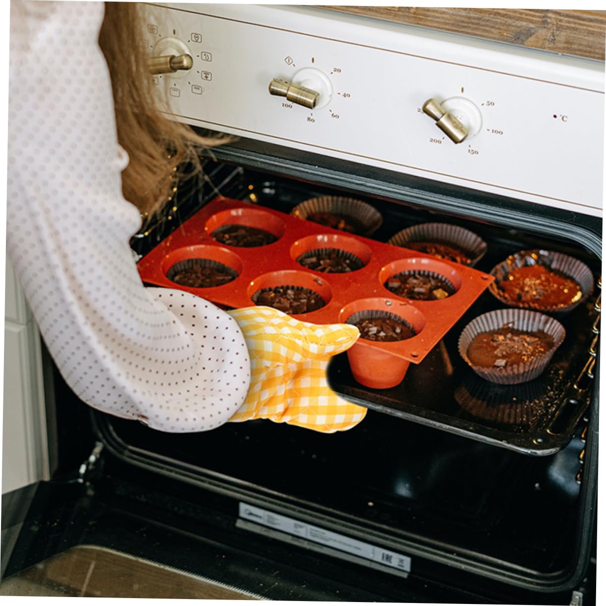Maniques Résistantes la Chaleur Lot de 2 Protection des Mains en Polyester pour Cuisine et Micro-Ondes Lors la Cuisson Jardin