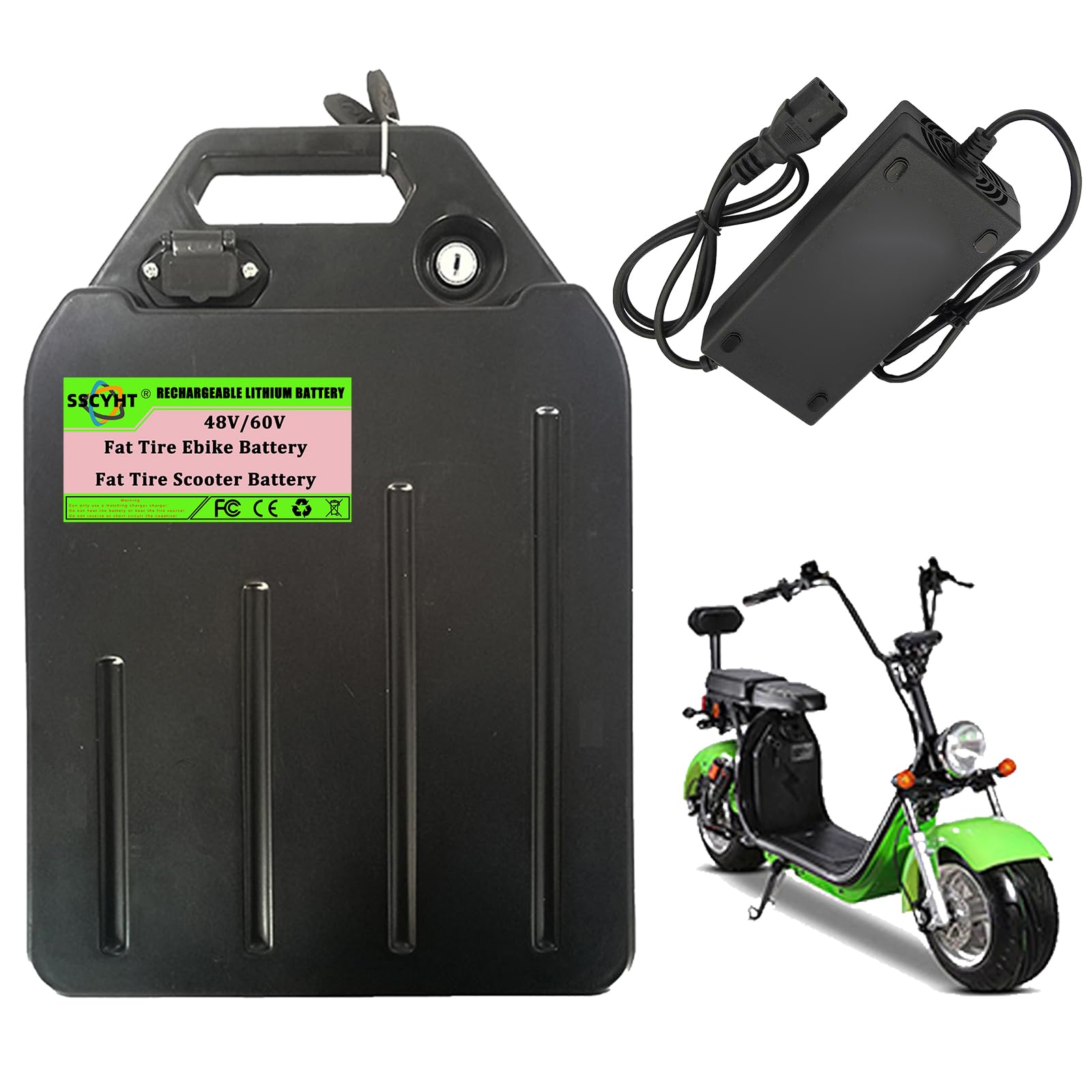 Batería de litio 48V con placa BMS inteligente para bicicletas eléctricas Fat Tire