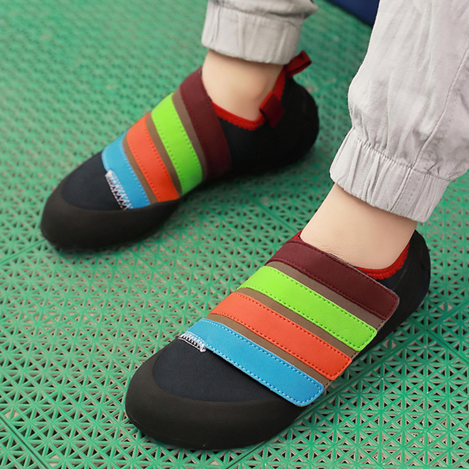 Chaussures d'escalade d'intérieur Enfants,Chaussures d'escalade Sportive,Chaussure Escalade Homme,Chaussure Escalade Femme,D'escaladee Chaussures,Respirabilité,pour intérieur extérieu