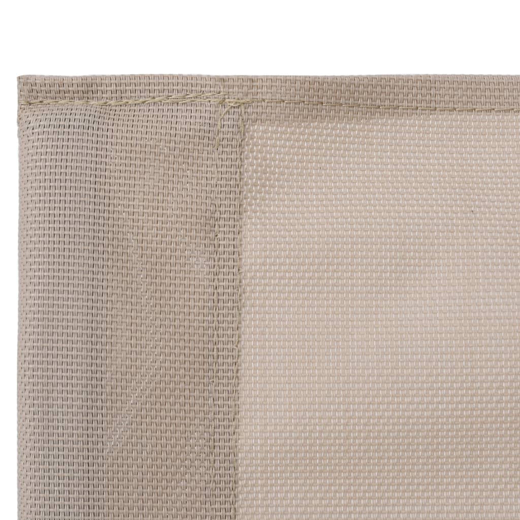 Set Salotto da Giardino 4 pz in Acciaio e Textilene Crema | Arredo esterno per patio e terrazzo con tavolino in vetro e sedute in tessuto traspirante per momenti di relax all'aperto.