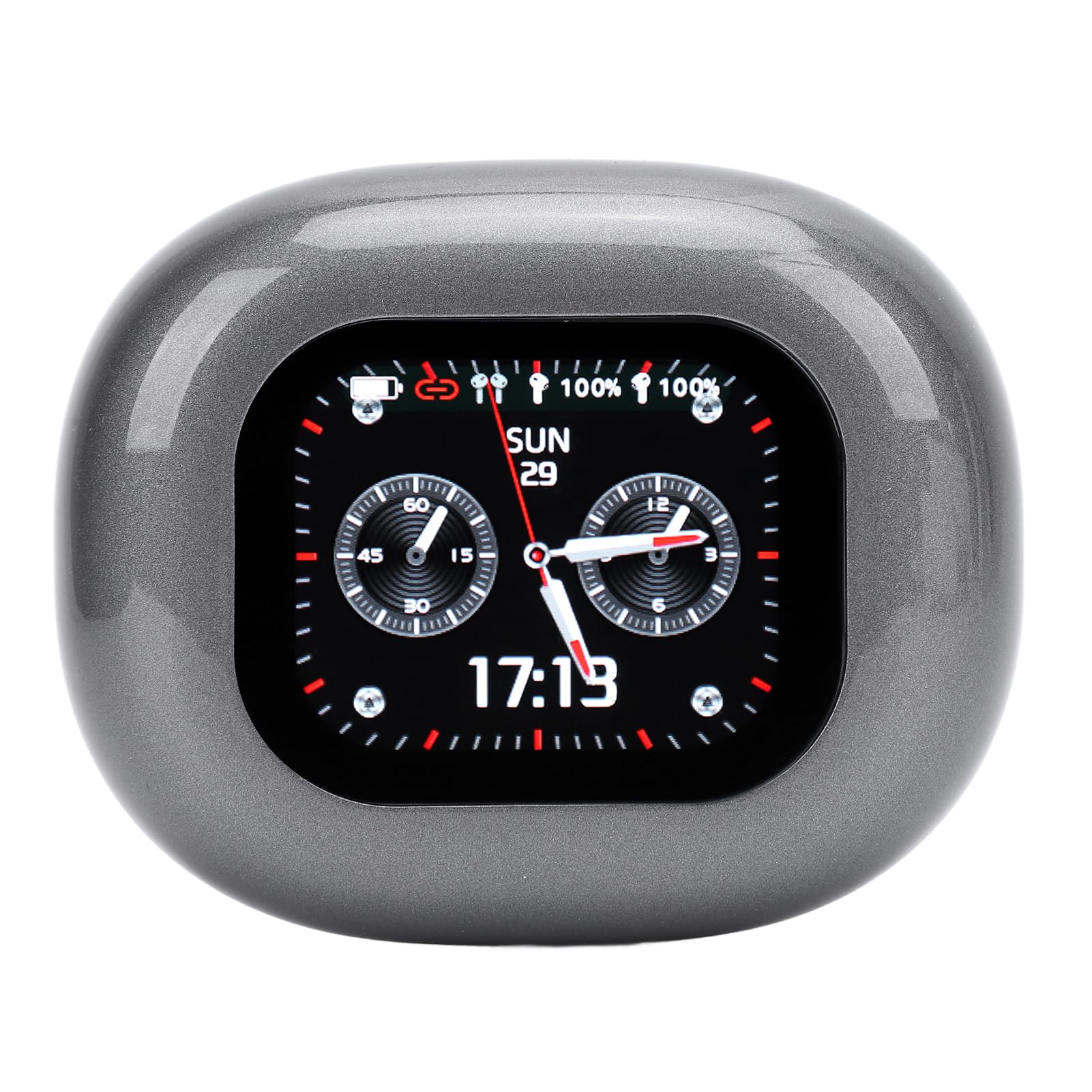 Lot de 2 écouteurs de traducteur de langue avec écran tactile LCD - Bluetooth 5.4 - Résistant à l'eau - Pour voyage d'affaires - Noir