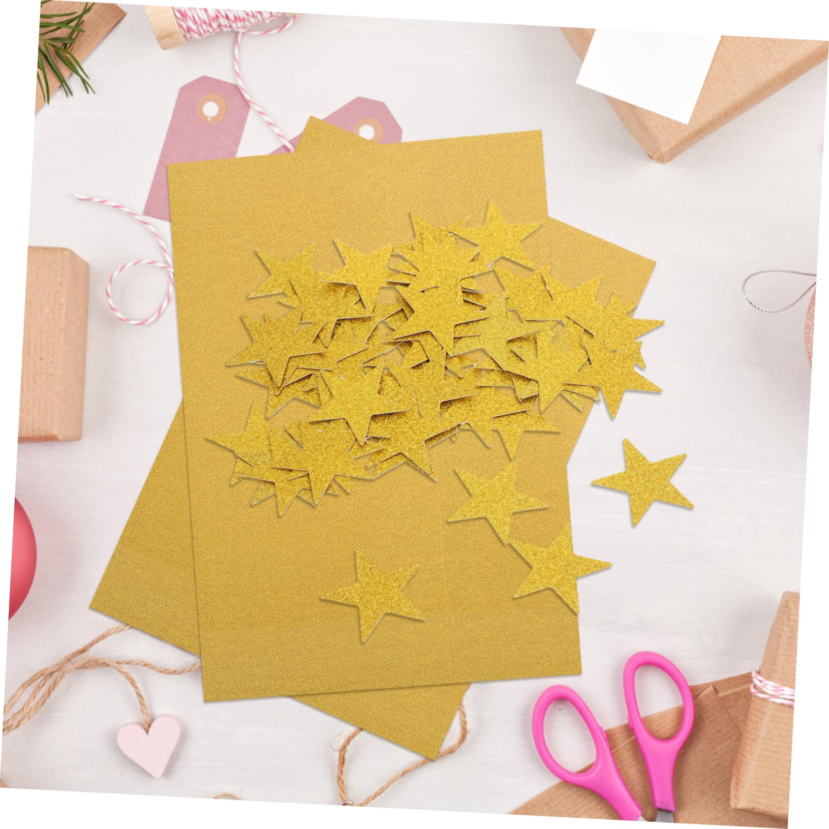 Cartulina Brillante DIY A4 de Papel Brillantina Plata, 10 Hojas