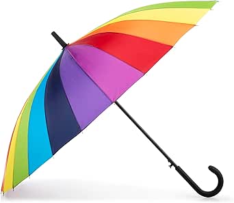 totes large eco auto-open 24 rib umbrella with curved handle