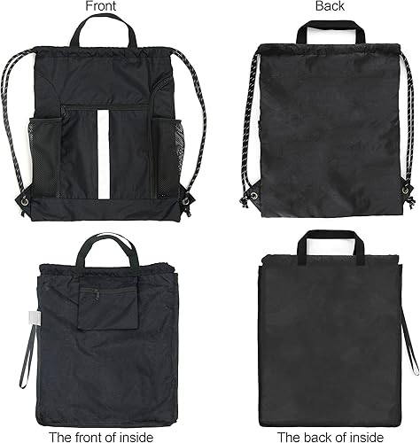 Miniatura 8 de BeeGreen Bolsas de gimnasio para hombres y mujeres, mochila de malla con cordón para natación, deportes, equipo de entrenamiento, regalos para