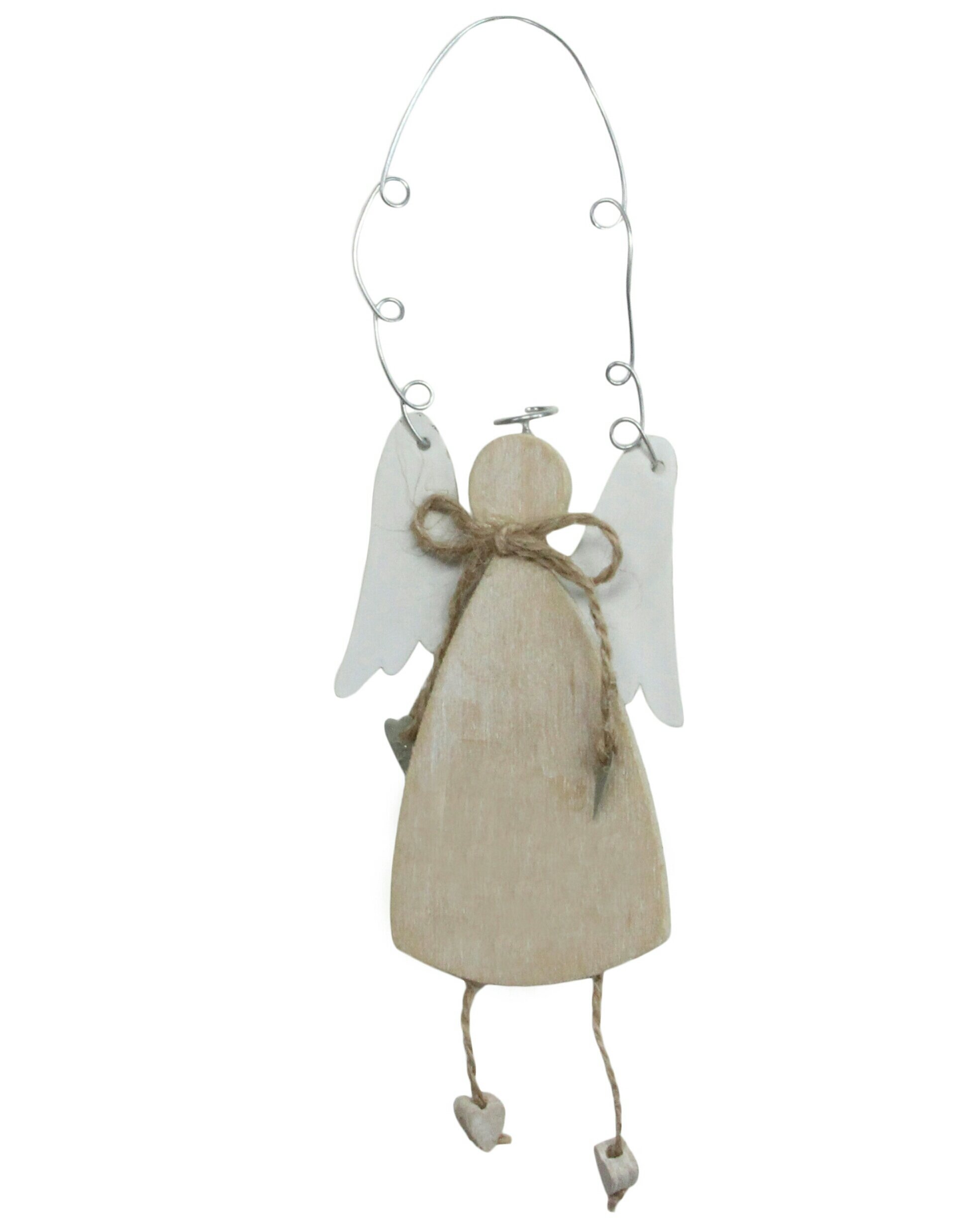 Gisela Graham Wooden Angel Hanging Decoration