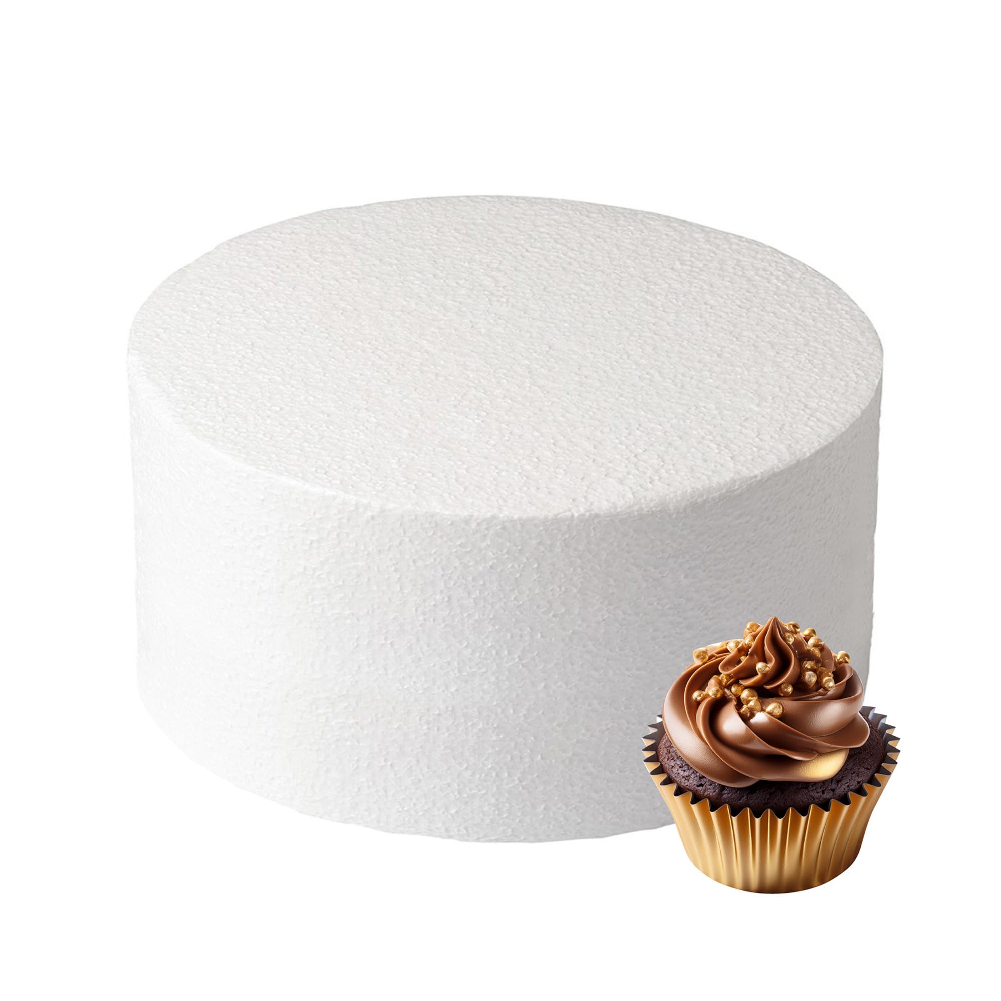 Culpitt 10 x 5 Round Cake Dummy, Polystyrene