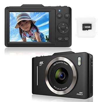 Amazon | FIDECO デジカメ 4k デジタルカメラ ポケット