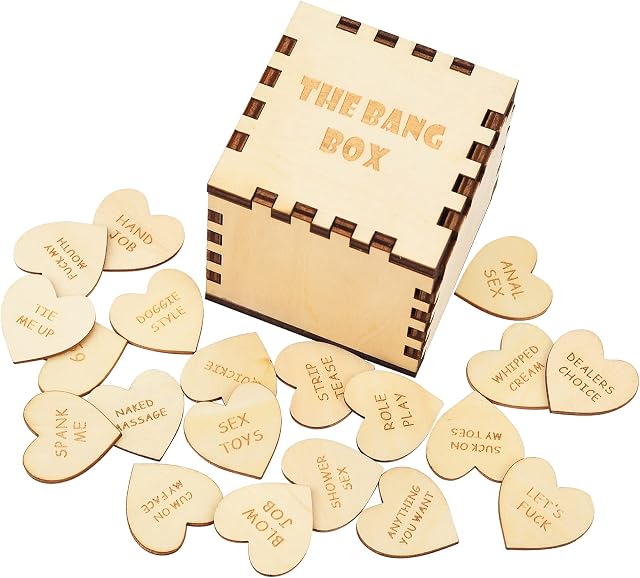 Pipihome Date Night Activity Token Funny Tokens Wooden Couples Games Date Night Ideas, Date Night Games for Couples, Romantic Night Token Valentines Day, Halloween, Christmas Gift (Couples Tokens-A)