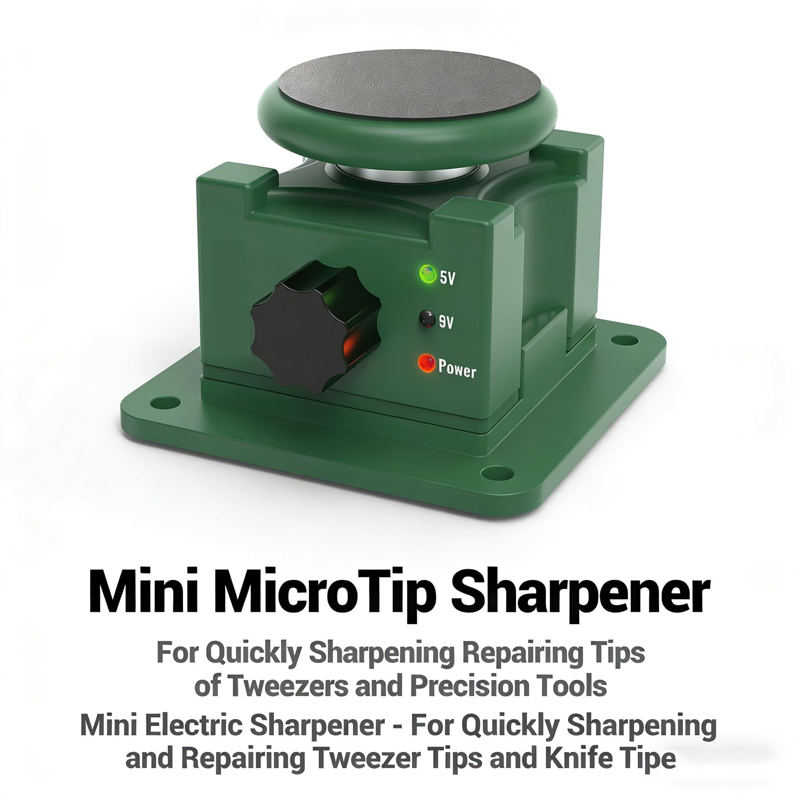 Mini taille-crayon, meuleuse multifonction avec disques de meulage et tampon de polissage à la main pour pince à épiler et outils de précision