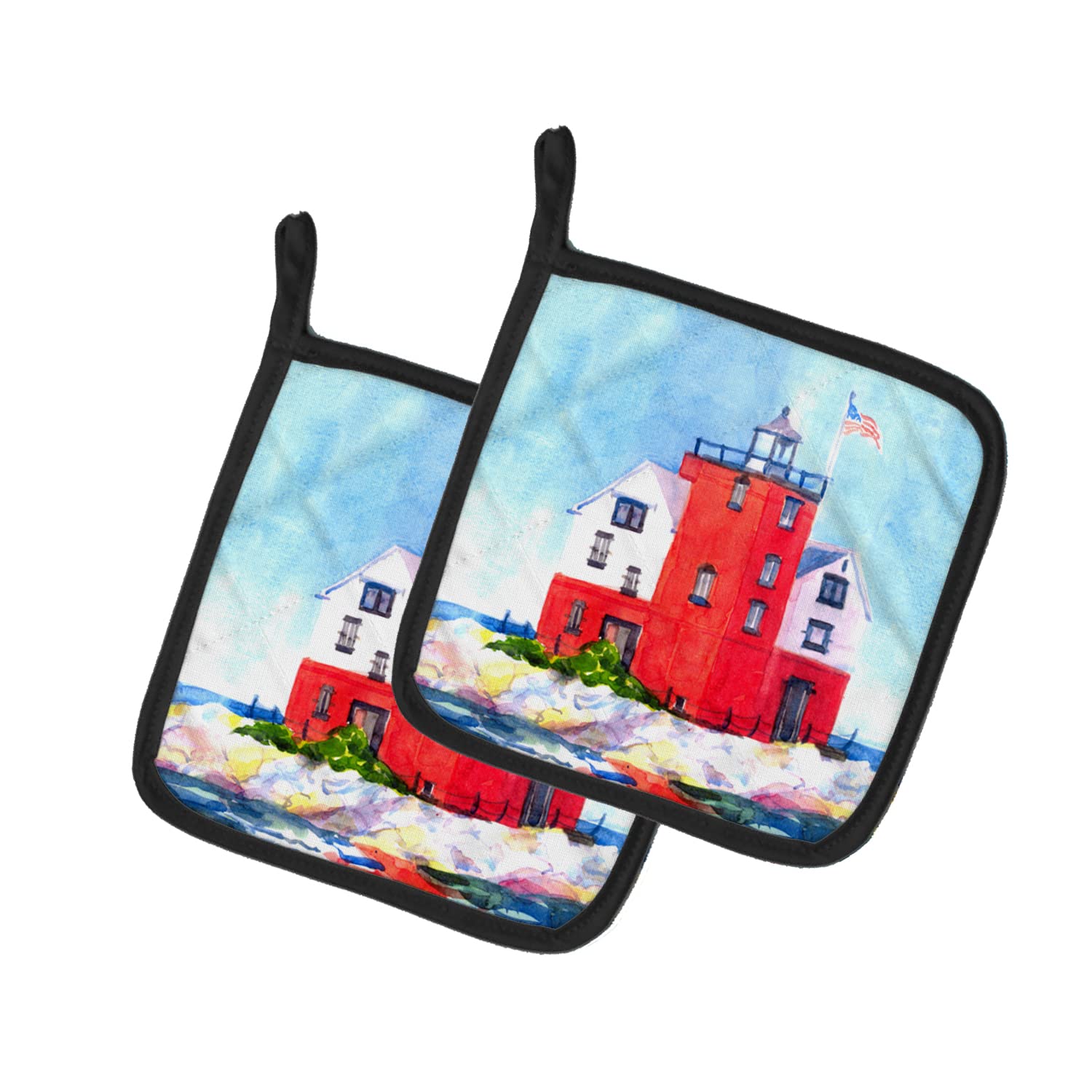 Soportes para ollas temáticos, juego de dos manoplas de tela para regalar a amantes de la cocina