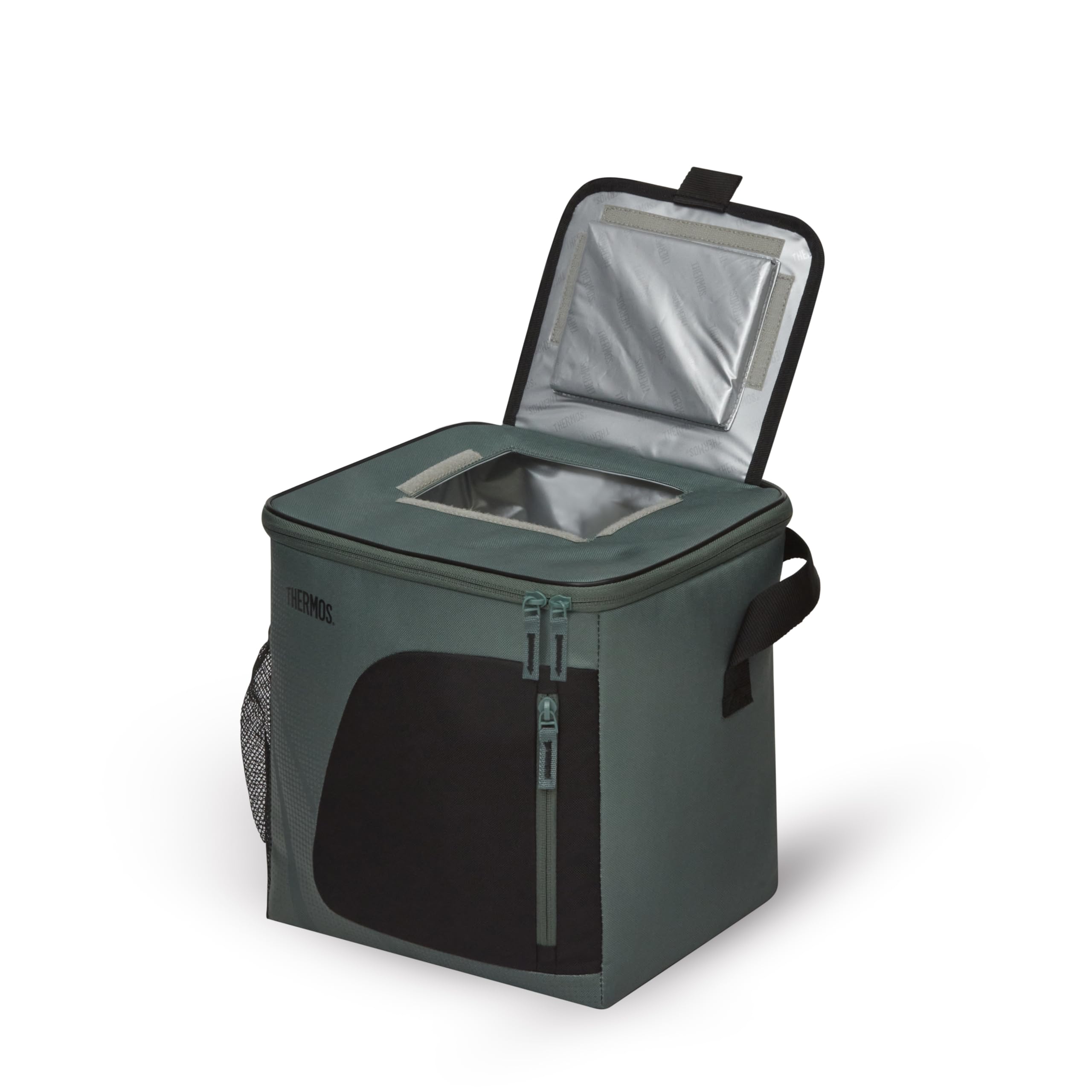 Thermos Radiance Sac Isotherme Familial 17 L Rock Cap Vert – Grand Sac de Pique-Nique et glacière, Doublure de qualité Alimentaire, Isolation Isotec Garde Les Aliments froids 5 Heures, bandoulière et