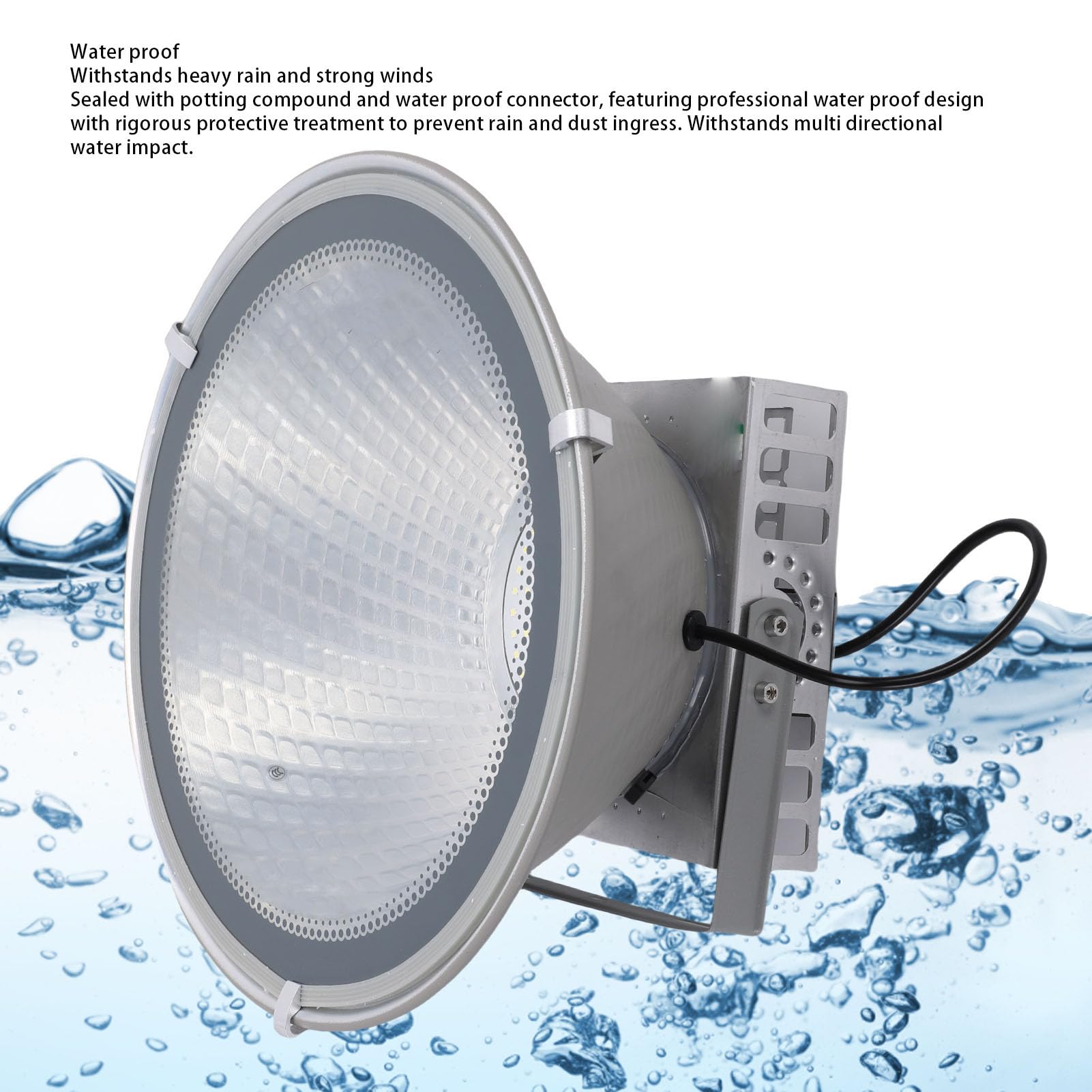 Fockety Reflektor LED, Aluminiowy Dźwig Wieżowy o Mocy 400 W. Reflektor Na Placu budowy. Szperacz. Białe światło Na zewnątrz. Na Placu budowy. Garaż Budynki przemysłowe. Fabryki.