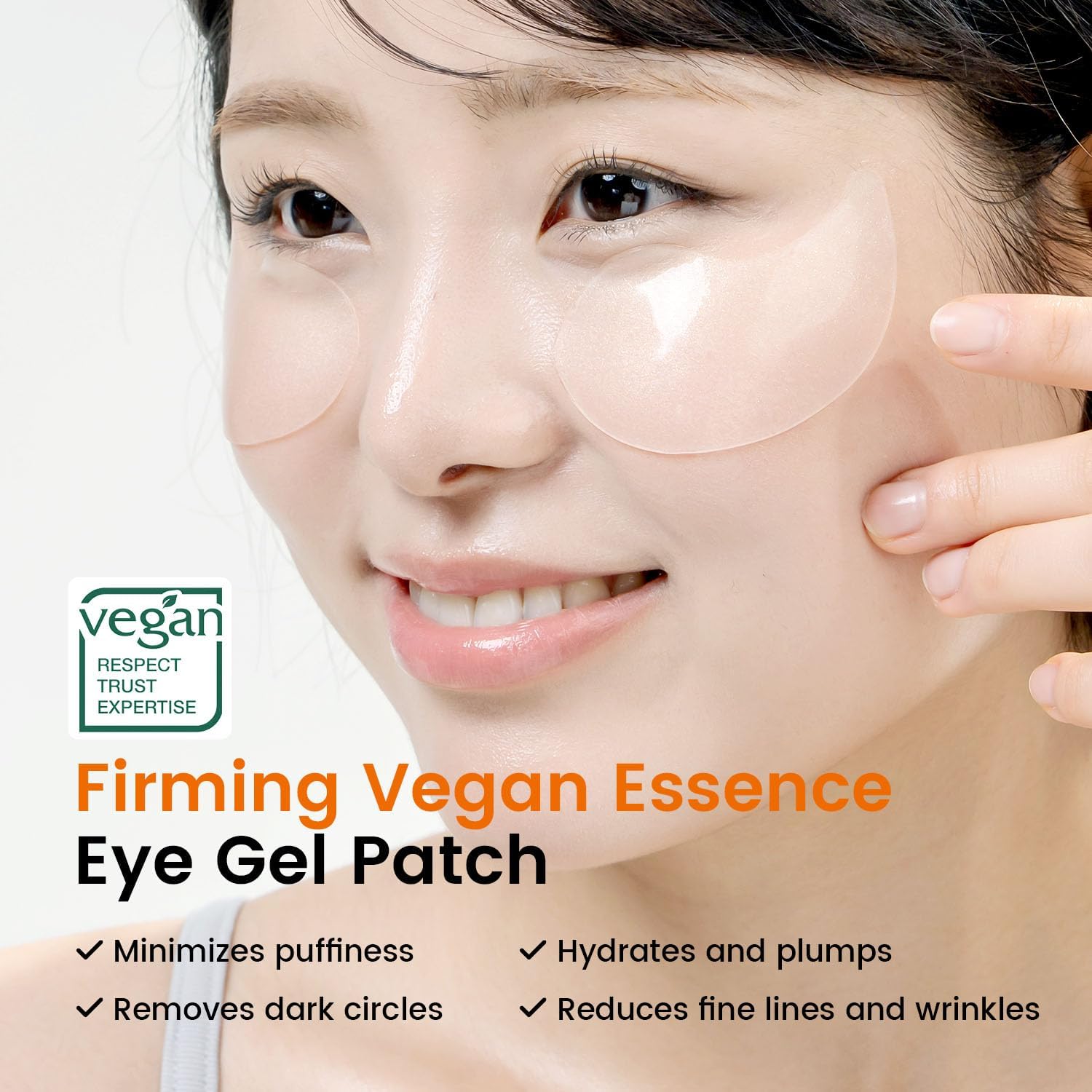 Under Eye Patches for Dark Circles, Puffy Eyes & Puffiness - Korean Caffeine Eye Masks with Niacinamide Hyaluronic Acid, Hydrating Hydrogel Eye Patch (30 Pairs (Pack of 1))