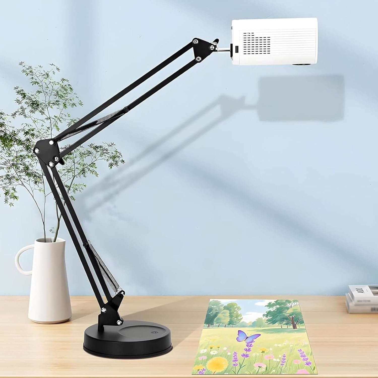 Smart Sketcher Projector, Portable Art Drawing Projector with Remote Control & Stand, Adjust Projection Size, Improve Efficiency, for Desktop Wall and Canva Tracing Drawing