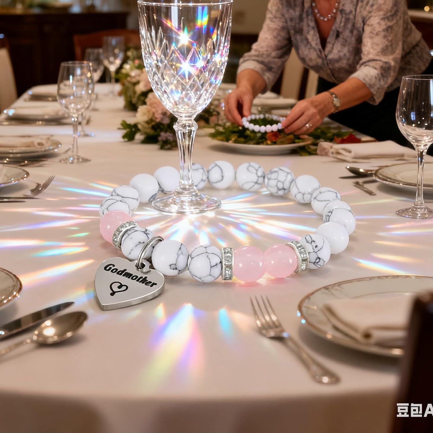 HUTIMY Godmom Gifts Bracelet from Godchild Godmother Jewelry Gift Godmother Charm Bracelet - Image 5