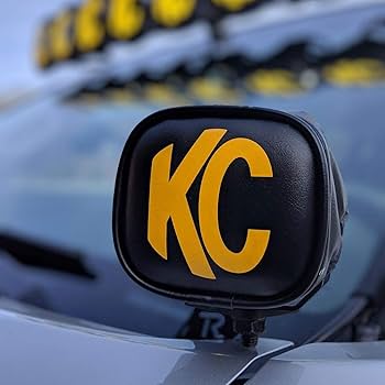 KC HiLiTES 6\" Hard Plastic ライトカバー KC Hilites Black Plastic Light Cover fits KC 6
