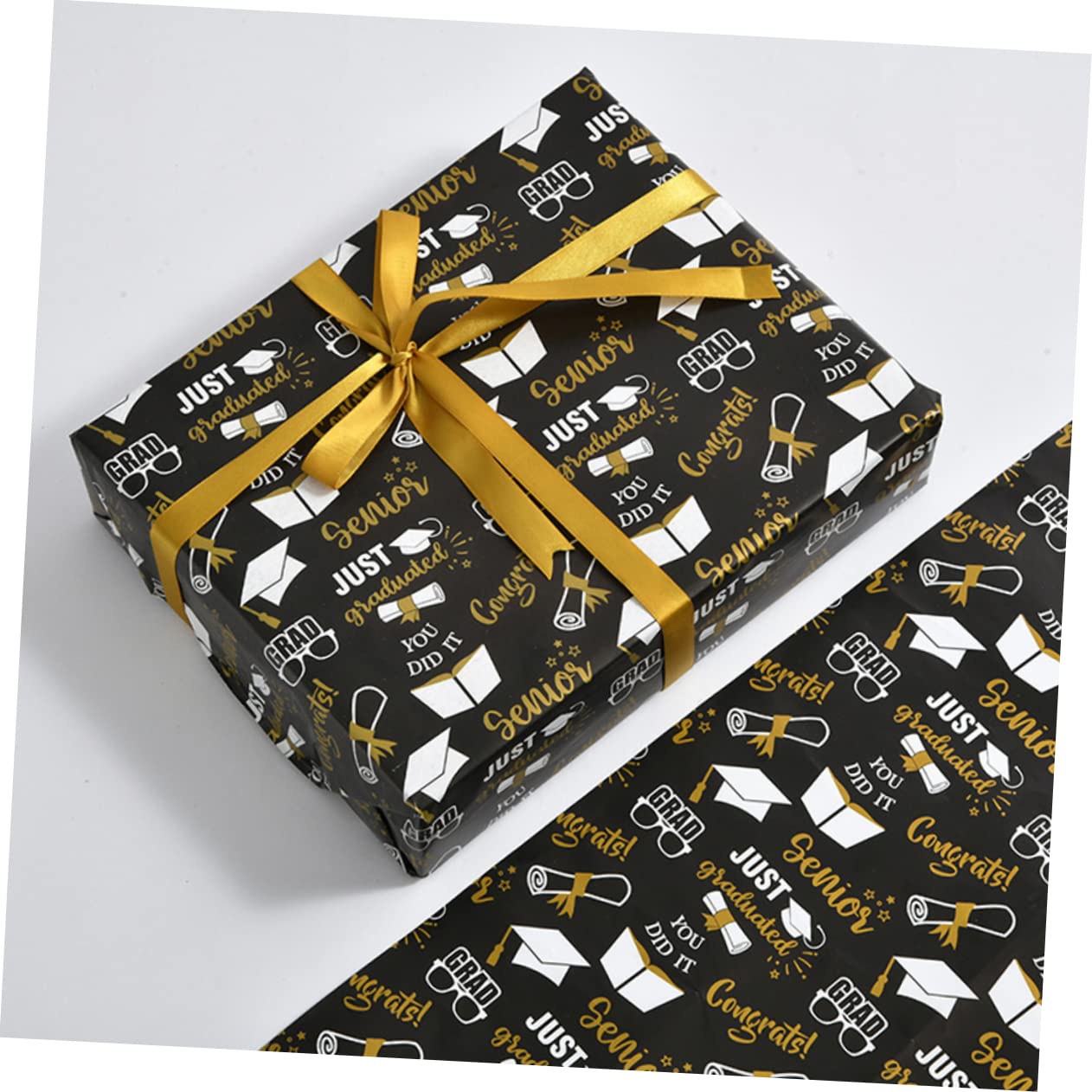 Healeved 24blätter Graduation Wrapping Paper Trophy Scroll Geschenkpapier Für Abschlussfeiern Für Diy Bastelprojekte Und