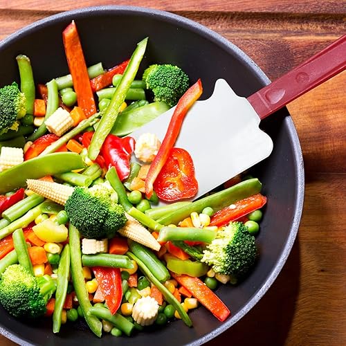 Miniatura 4 de Espátula comercial de silicona resistente al calor para cocinar, espátula de goma (3 espátulas de 10 pulgadas)