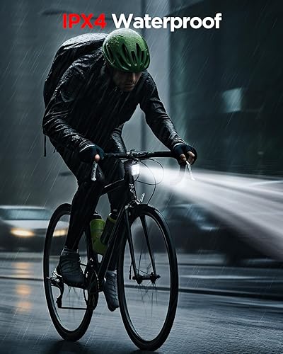 Miniatura 5 de AKALE Juego de luces recargables para bicicleta, luces LED delanteras y traseras, batería de litio de 650 mAh, faro de bicicleta, IPX4 impermeable,
