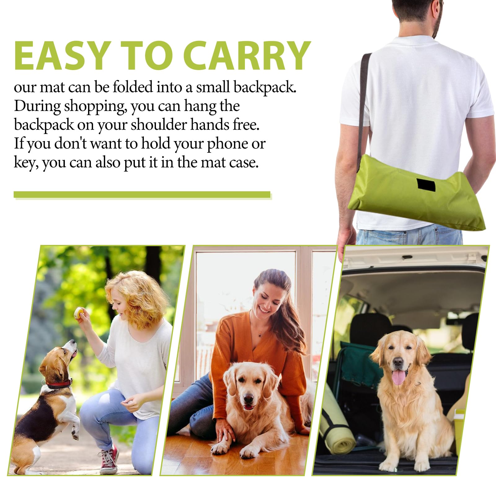 Coperta Pieghevole Per Cani 100x70 Cm - Impermeabile E Morbida, Con Borsa Da Trasporto, Per Viaggi E Campeggio