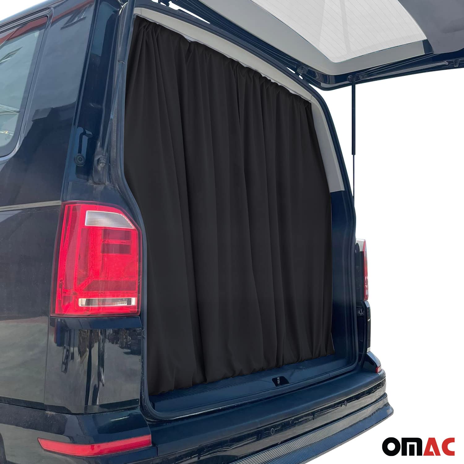 Maß Cortinas Compatible con VW T5 Transporter L1 L2 Portón Trasero Vorhänge Negro