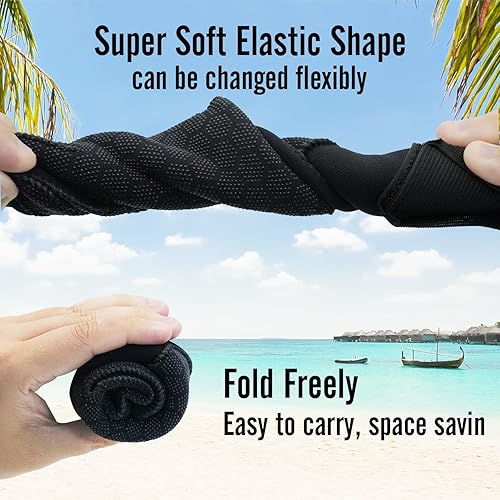 Miniatura 4 de nitescuba Guantes de buceo para hombre, guantes de neopreno para agua, 0.118 in, con correa ajustable para la cintura, para esnórquel, kayak, remo