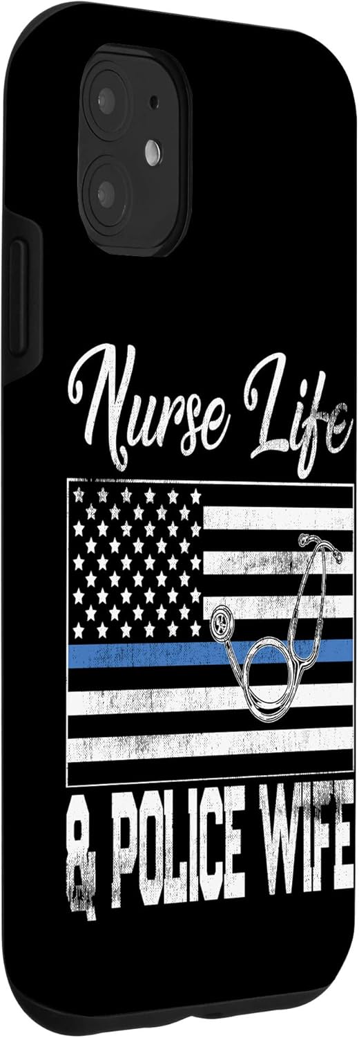 iPhone 11 Vintage Nurse Life Police Wife - Policeman Spouse Case
