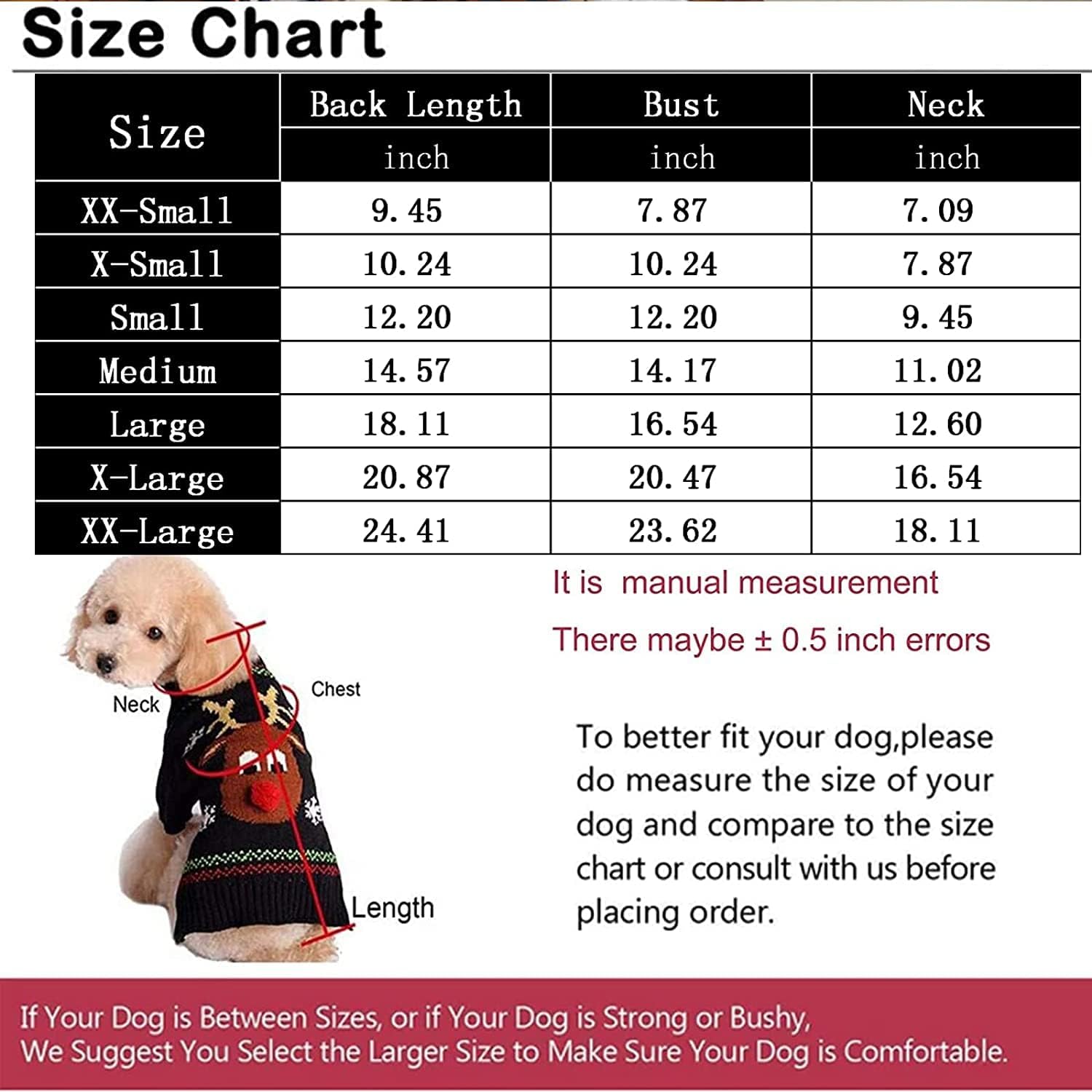 PETCARE Pet Dog Sweater Pet Clothes Puppy Cat Winter Warm Clothes Turtleneck Christmas Reindeer Knitting Pattern Knitwear Costume - Image 3